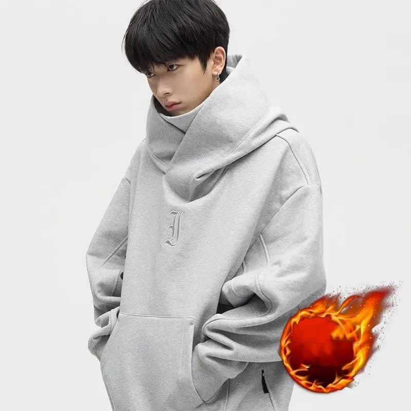 Sweat à capuche épais et doublé en polaire, style High Street américain.