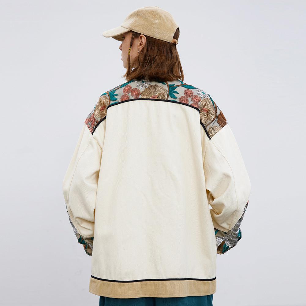 Stitching Lace Coat For Men And Women