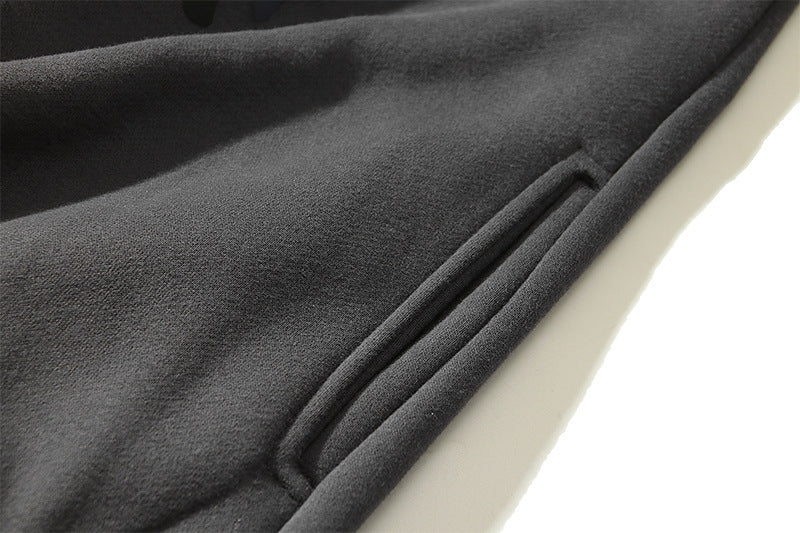 Sweat à capuche ample imprimé et décontracté