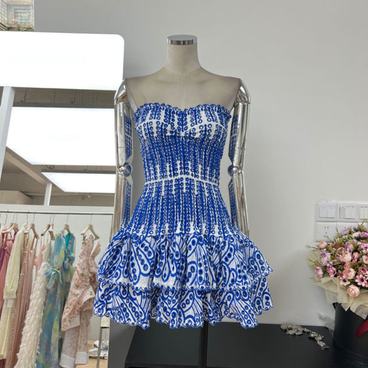 Elastic Waist-tightening Tube Top Slimming Dress