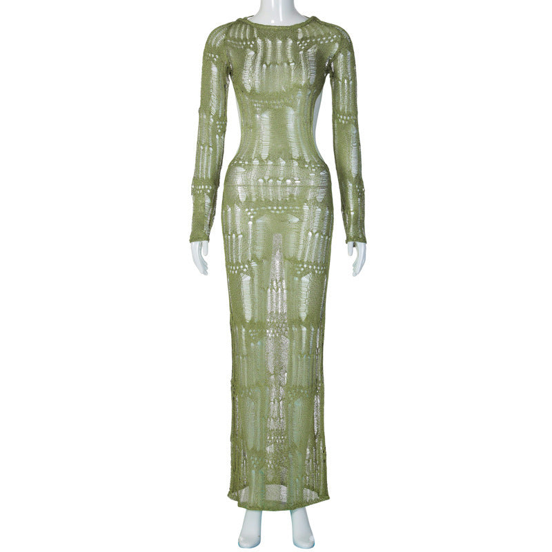 Elegant Long Woolen Dress