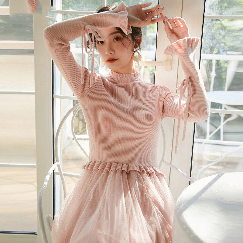 Long sleeve sweater dress