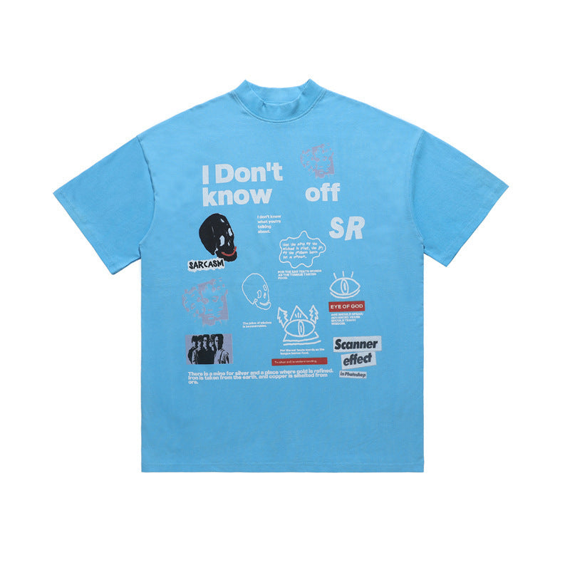 Fashion Loose Couple T-shirt Trendy I Dont Know