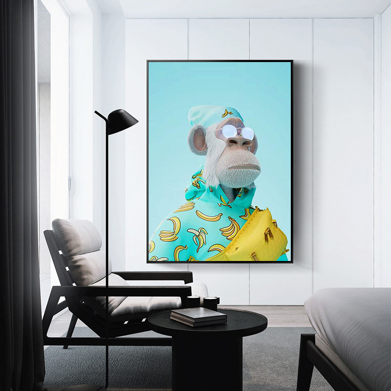 NFT Painting - Yacht Club Monkey Home Decor Canvas Painting