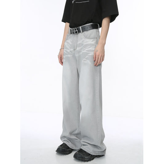 Jeans droits amples et tendance