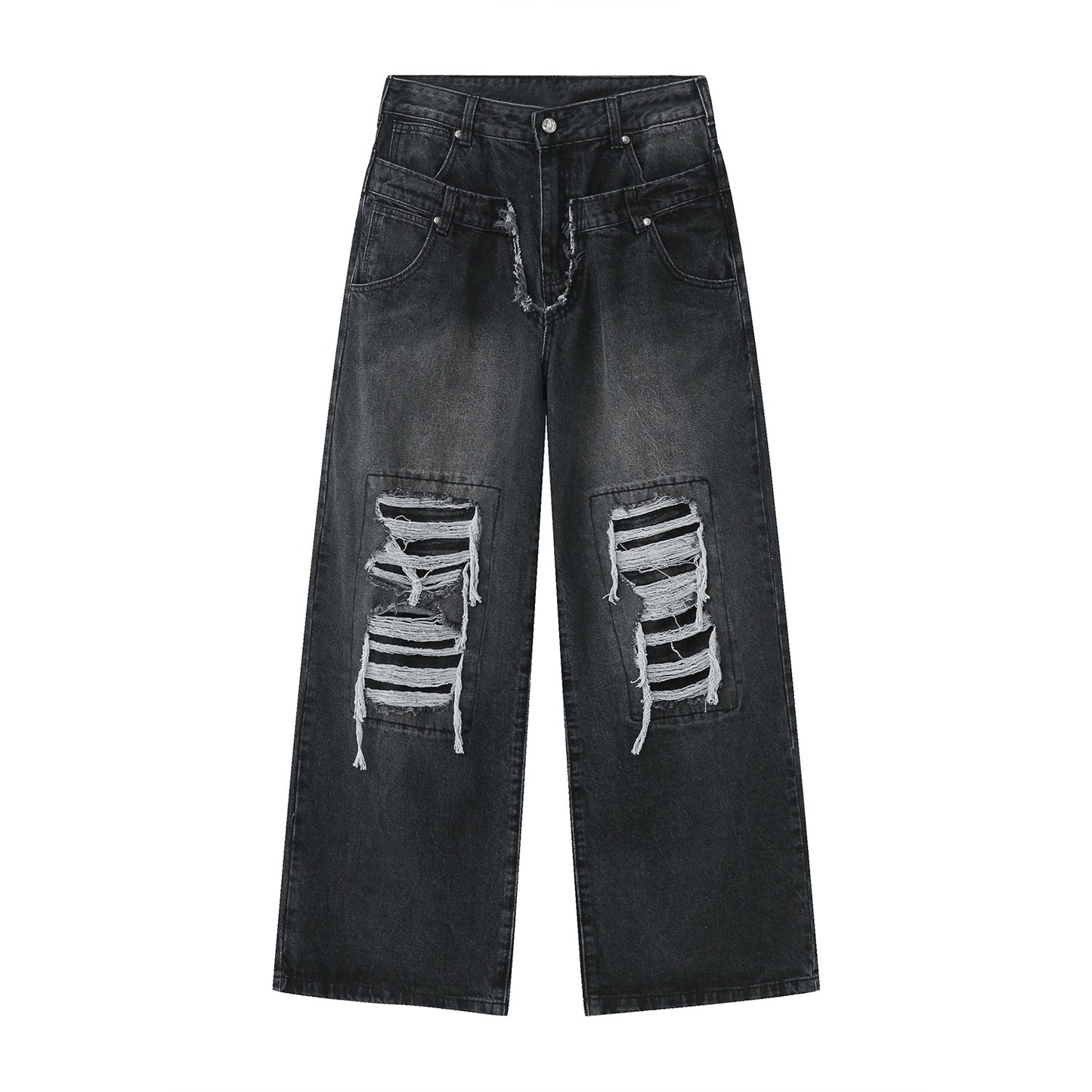 Fashionable Loose Fitting Wide Leg Jeans