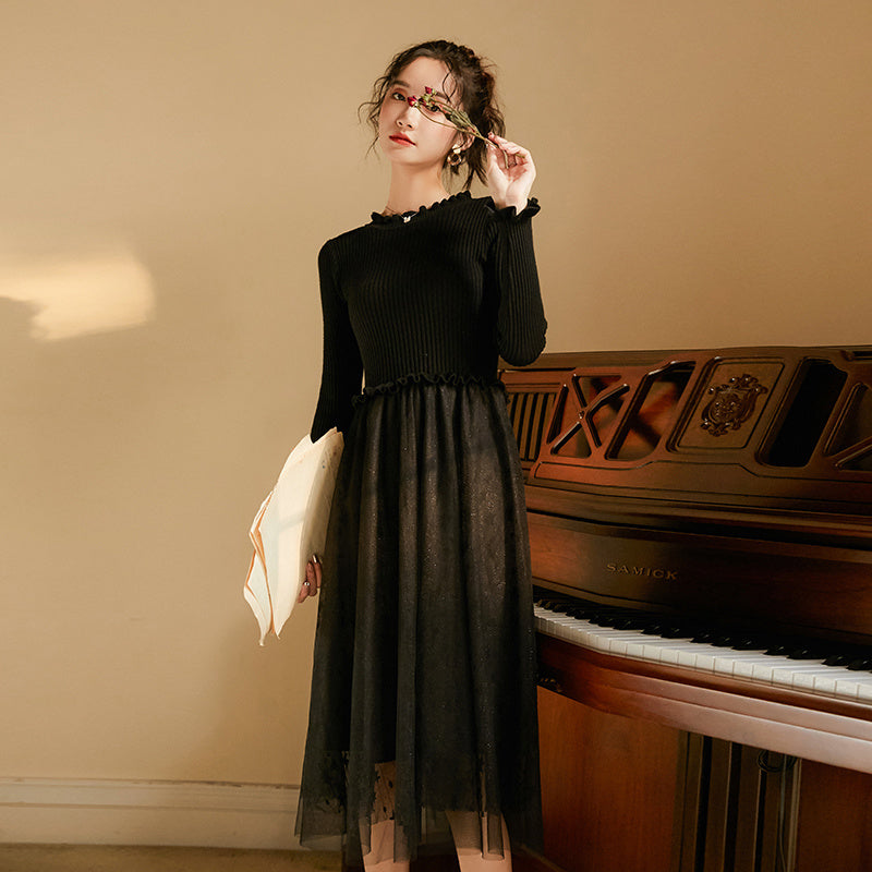 Long sleeve sweater dress