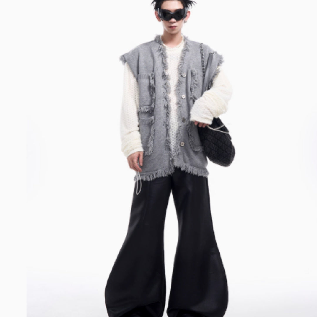 Gilet pull col V pour homme, design d'intérêt particulier, automne