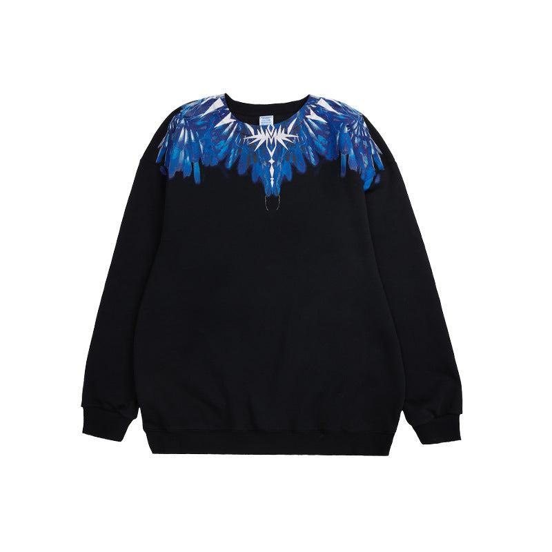 Nouveau pull à contraste de couleurs imprimé en peluche