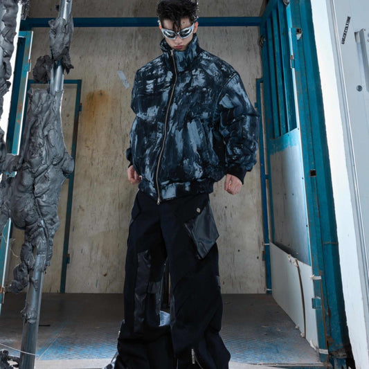 Retro Distressed Thicken Cotton Clothes Coat