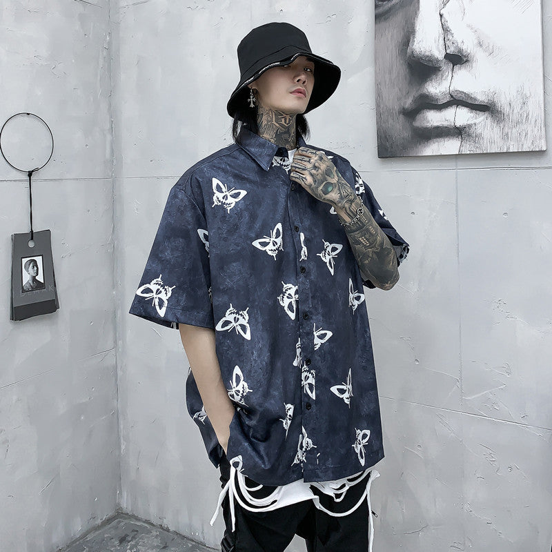 Butterfly Full Print Short Sleeve Shirt