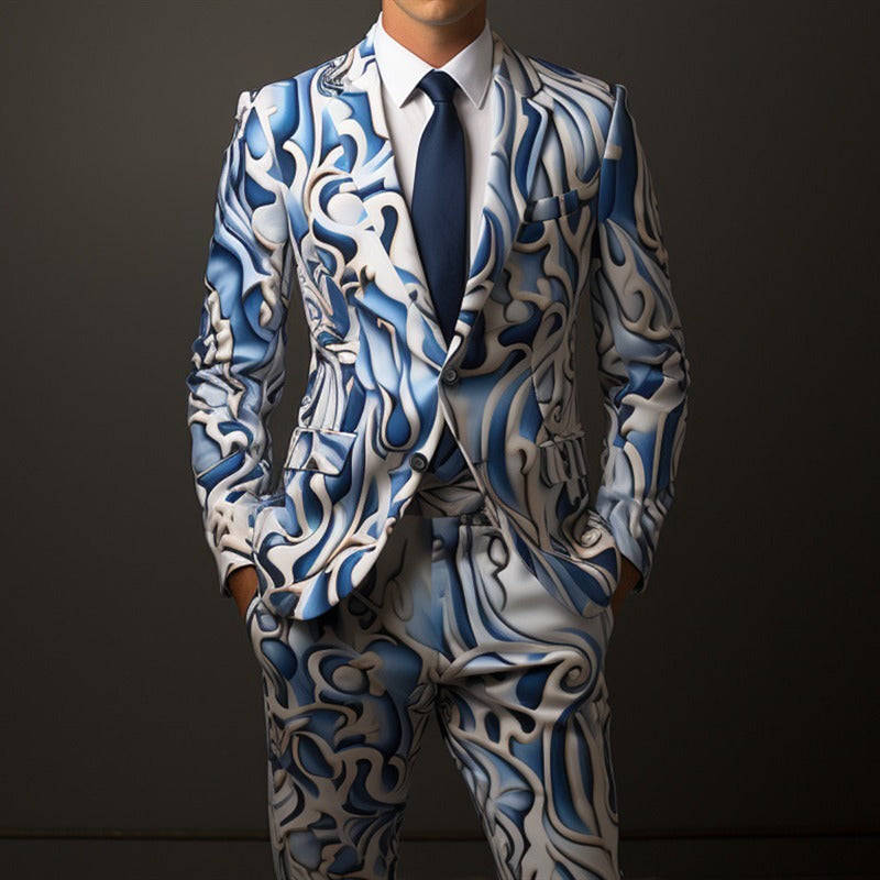 Men's Digital Printing Suit Cos Party