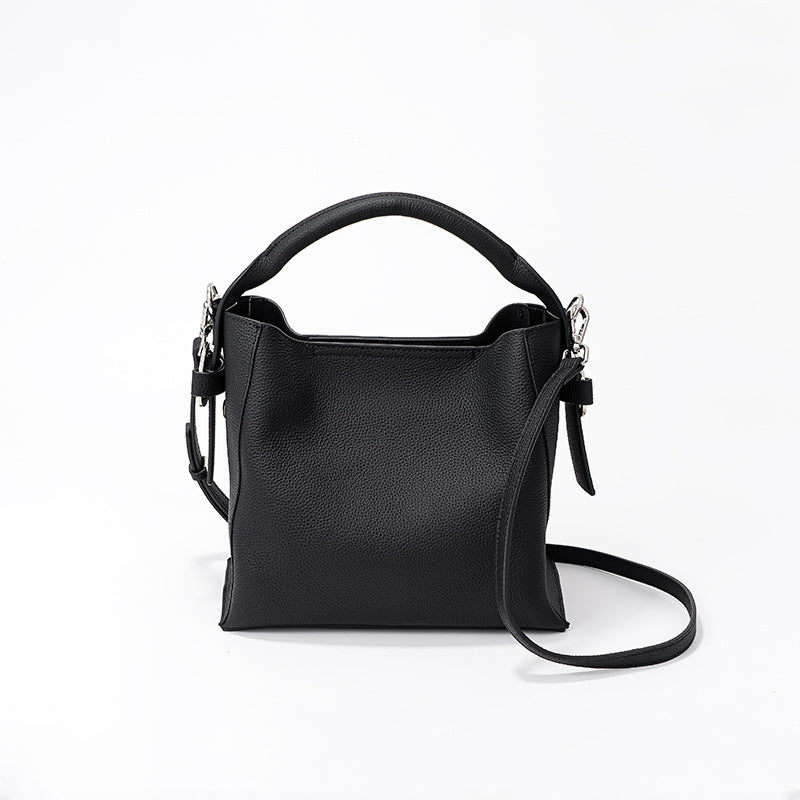 Fashion Top Layer Cowhide Bucket Bag