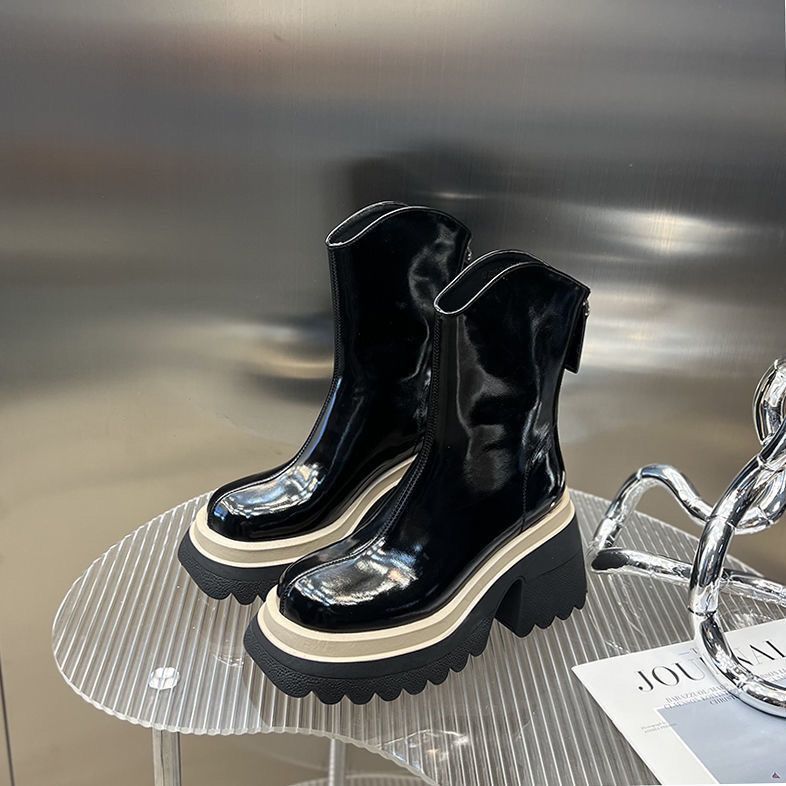 Thin Thick Heel Medium Boots