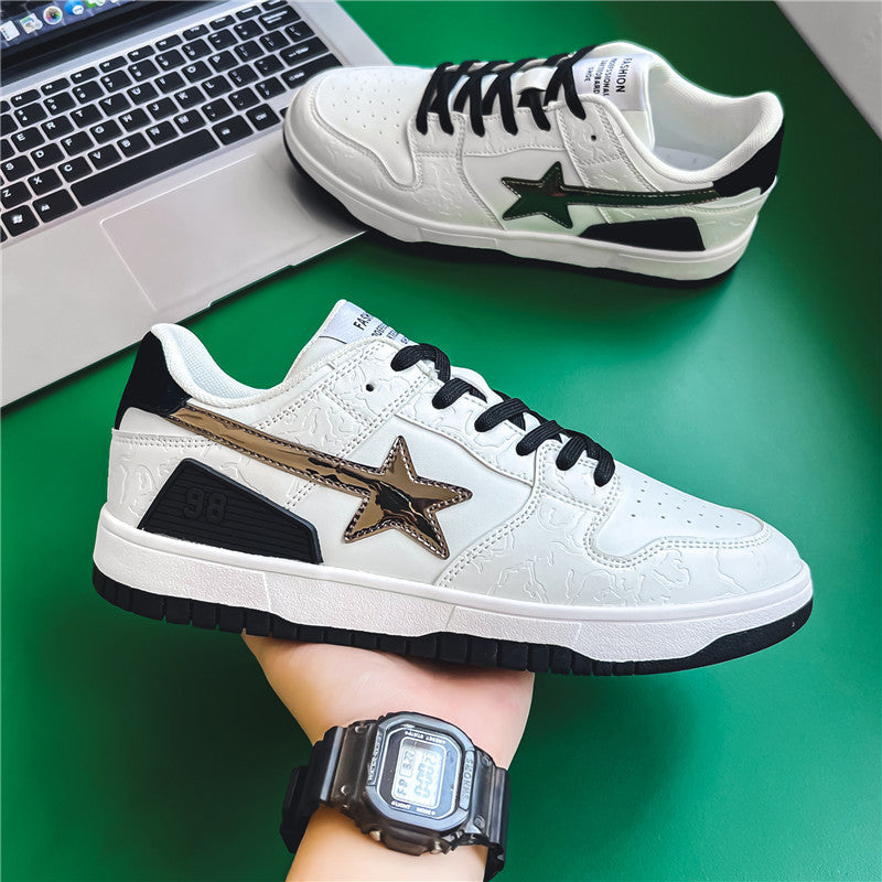 Retro Flat Contrast Color Sneaker Women's All-match