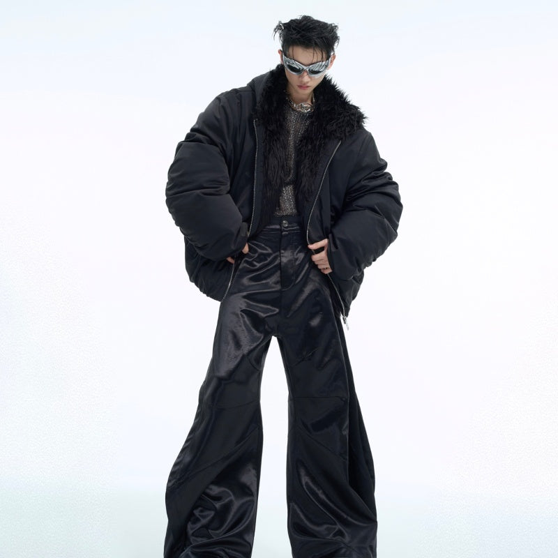 Fleece-lined Short Autumn And Winter Waterproof Thickened Coat For Men