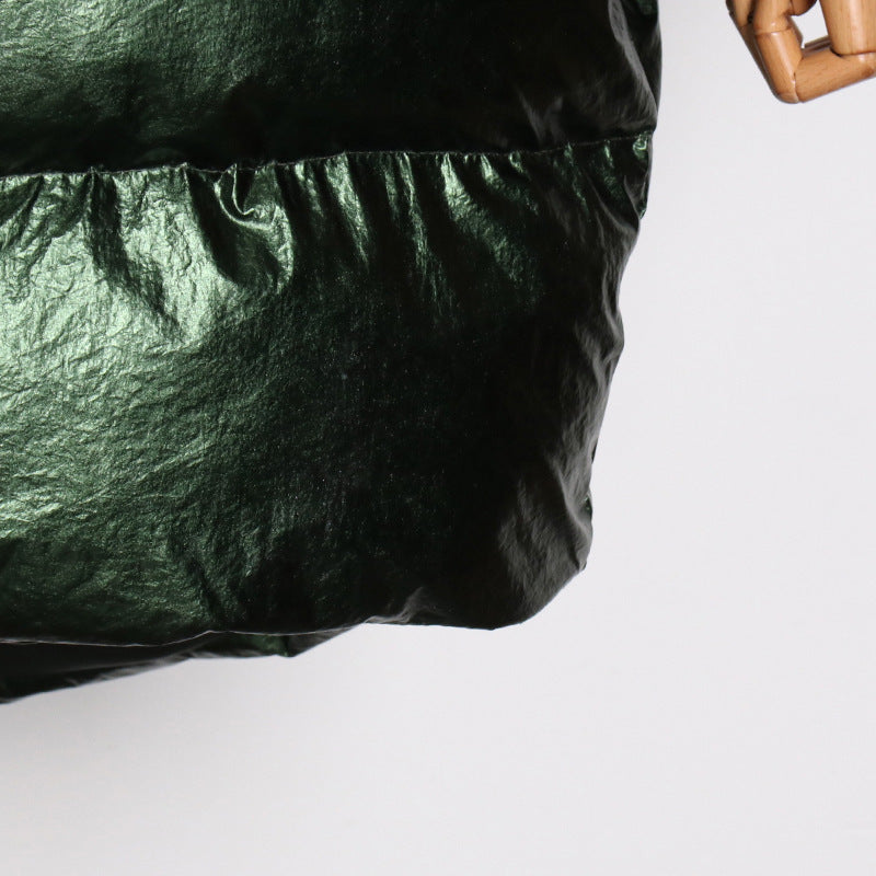 Thick Warm Down Cotton-padded Coat Irregular Design