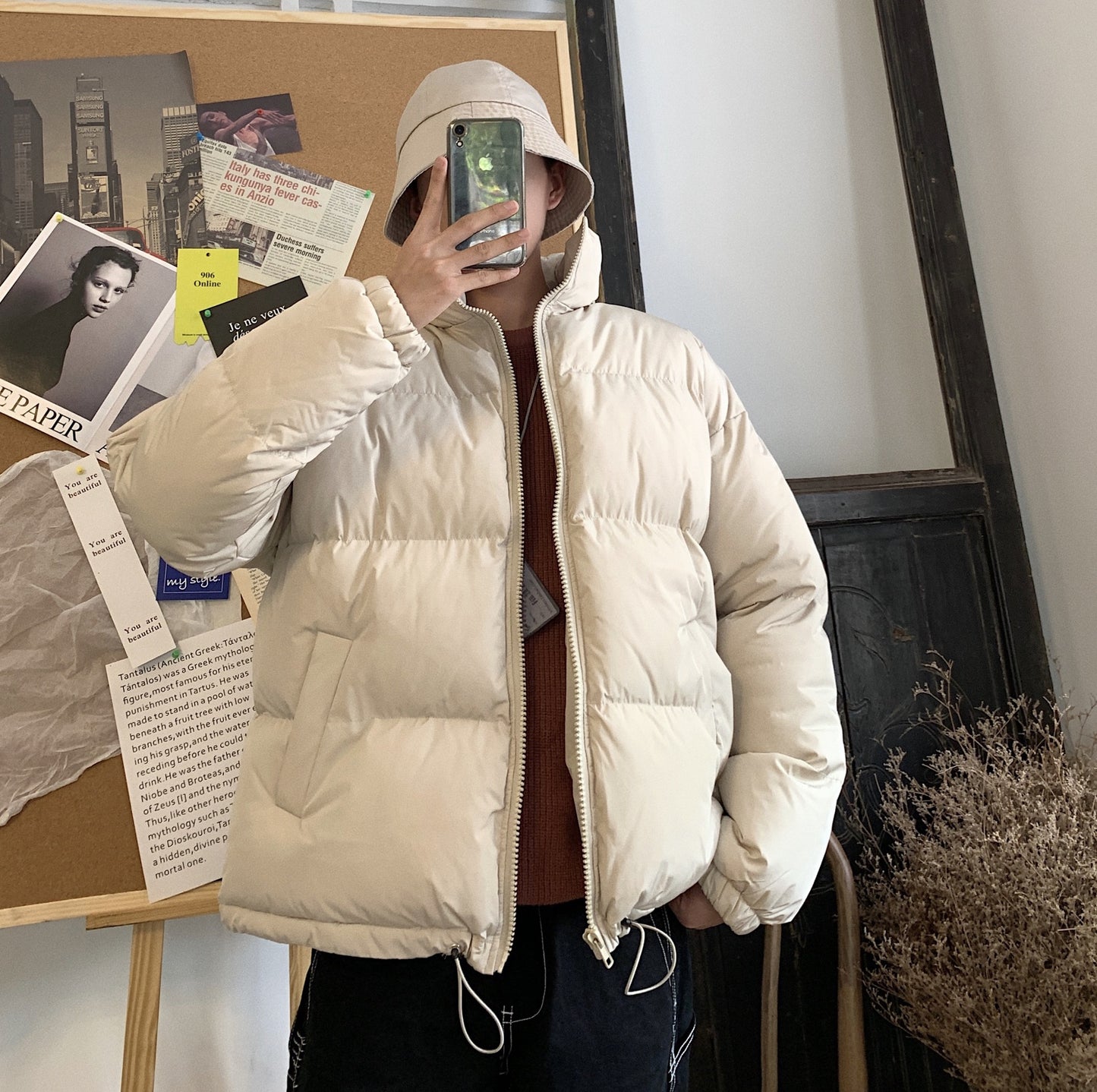 Solid color loose coat