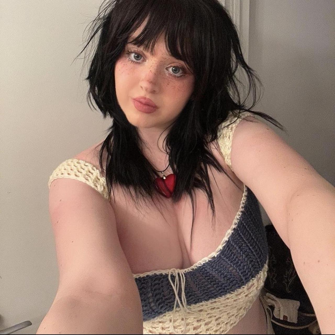 Knitted Color Matching Sleeveless Vest Split Skirt Outfit