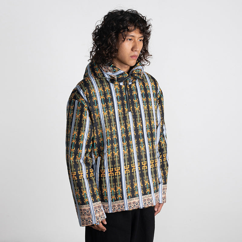 Felpa trapuntata con stampa casual trend