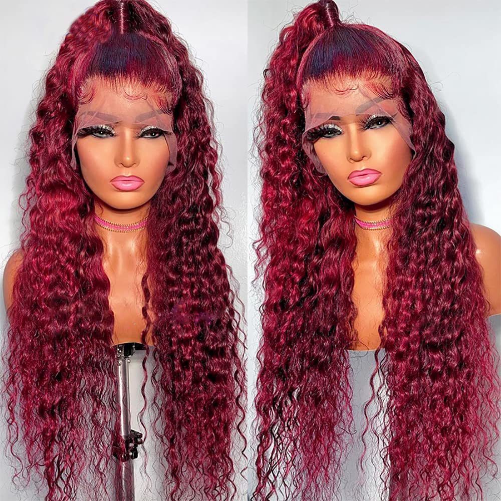 Fashion Front Lace Long Curls Wig Chemical Fiber Head Cover