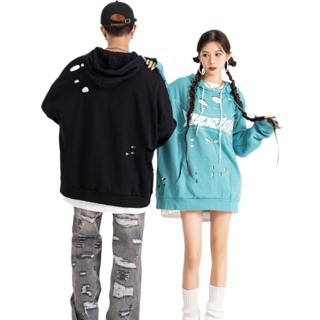 Pull à capuche ample style hip-hop américain