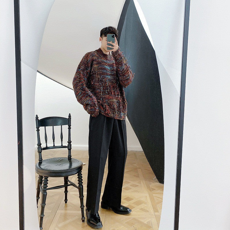 Pull en mohair vintage de qualité pour homme