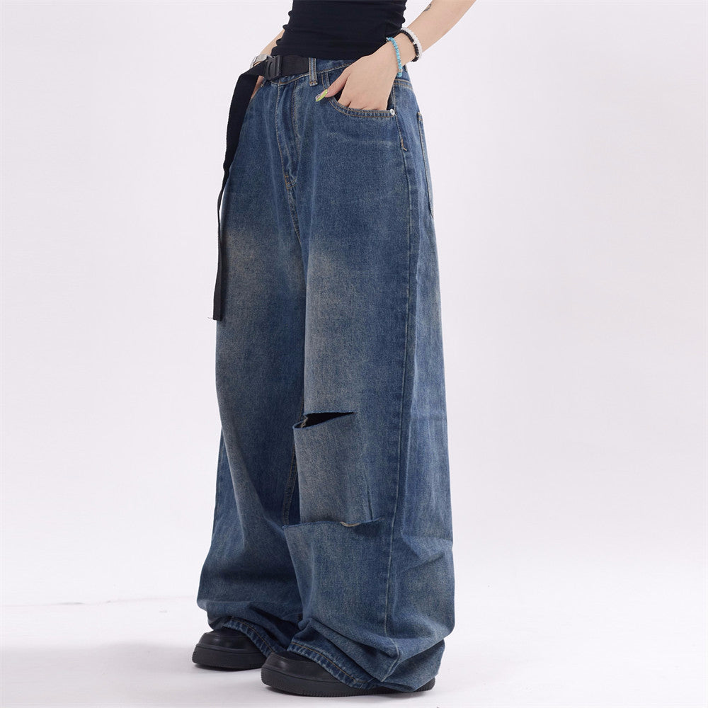 Fashion Holes Jeans For Men And Women