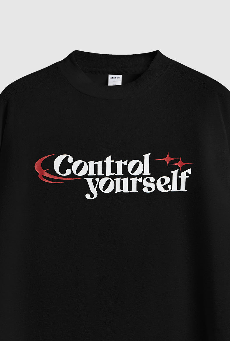 Men's Clothing Print T-shirt Loose Letters