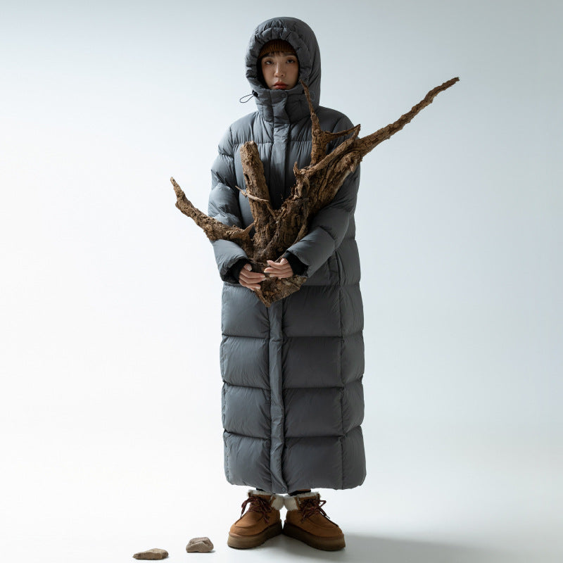 Down Jacket Goose Down Outdoor Thickened Ultra-long Coat
