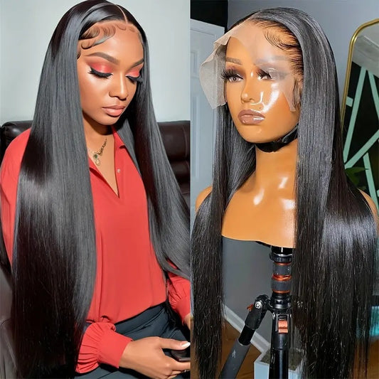 European And American Ladies Fashion Wig Front Lace Mid-length Straight Head Cover