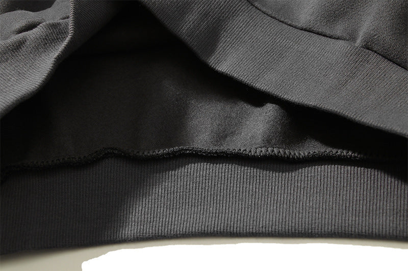 Sweat à capuche ample imprimé et décontracté