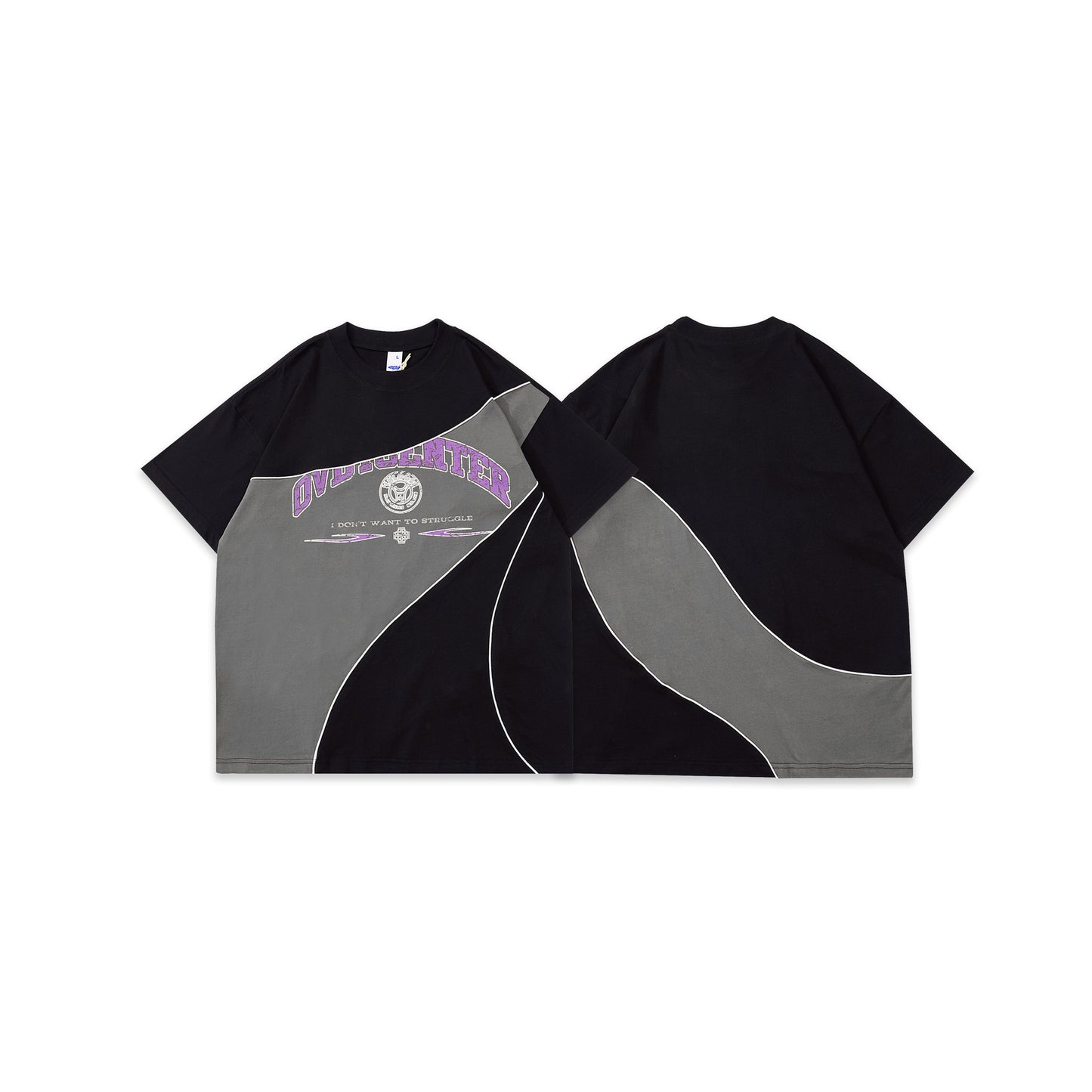 T-shirt à manches courtes débardeur à épaules dénudées, style rétro, à motifs colorés, tendance High Street.