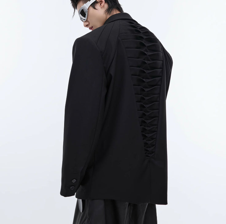 Niche Heavy Deconstruction Profile Suit Jacket