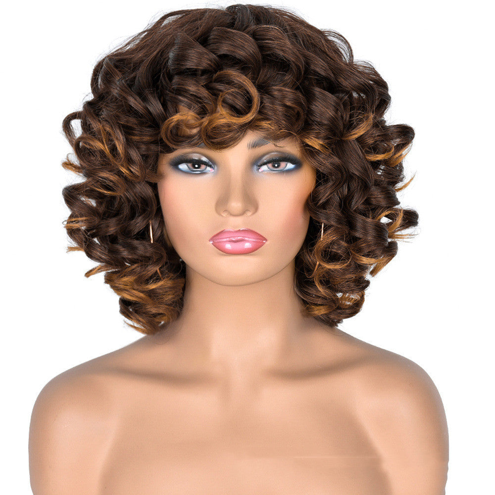 Gradient Roman Volume Full Head Cover Wig