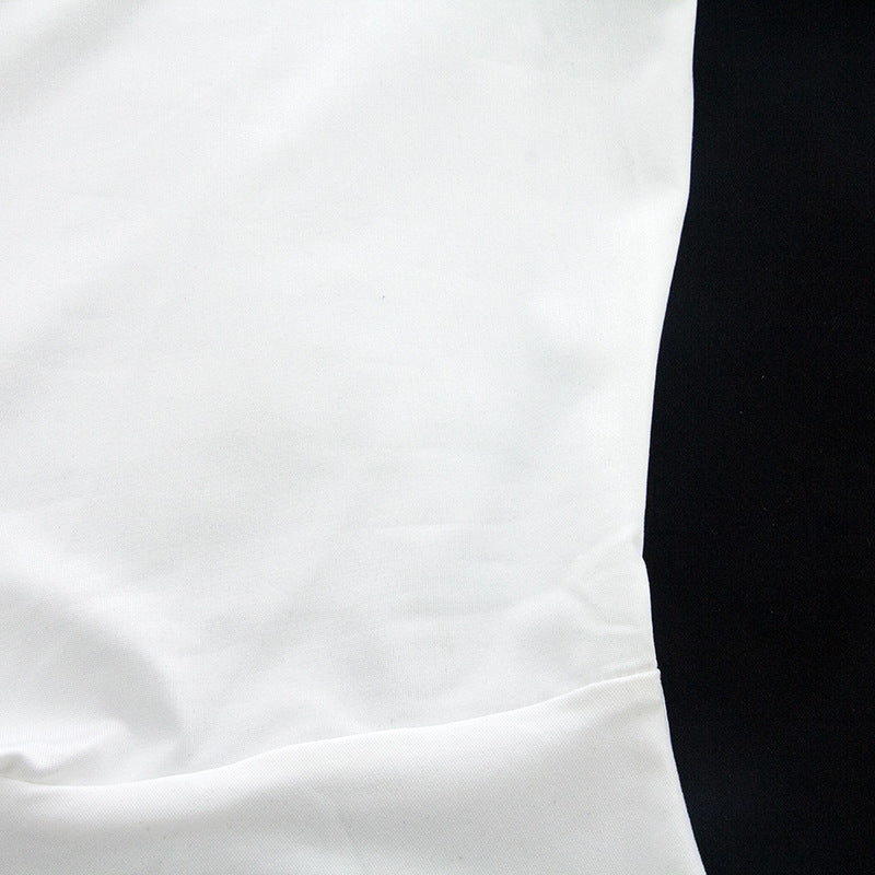 Robe taille haute à manches longues et couleur unie pour l'automne