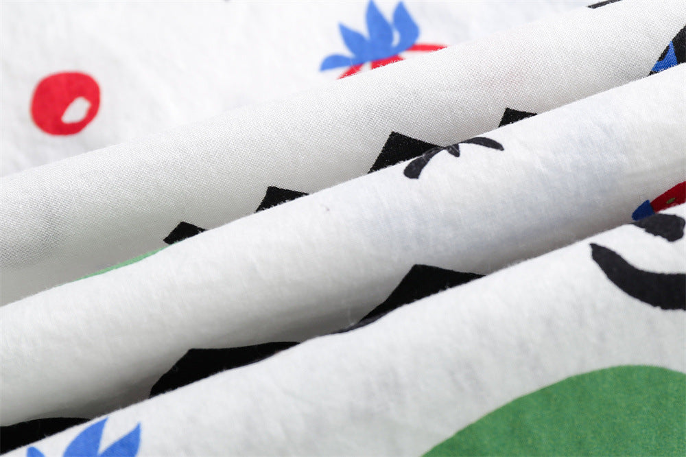 Abstract Printed Shirt Summer Men And Women