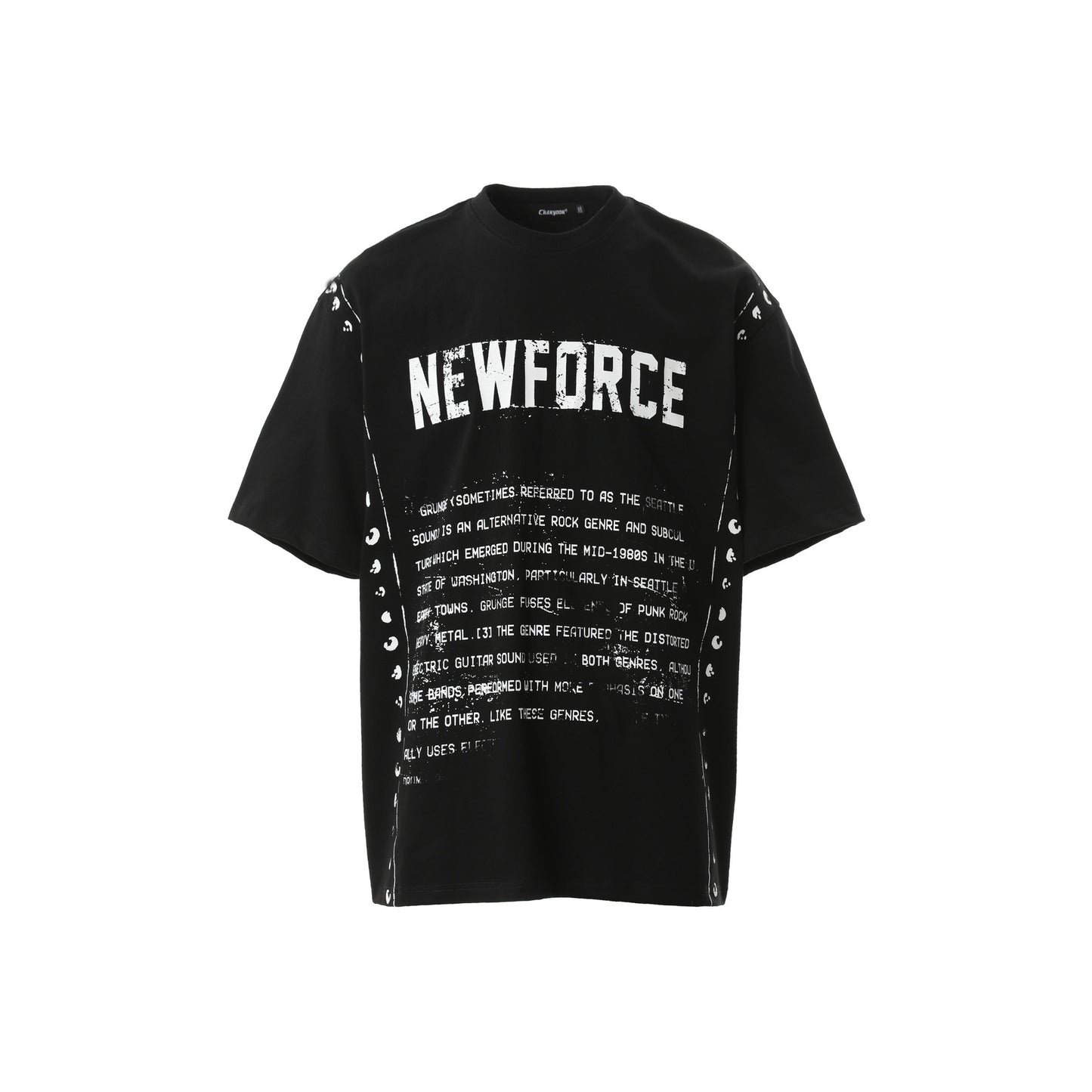 American Vintage Letter Print T-shirt Men And Women