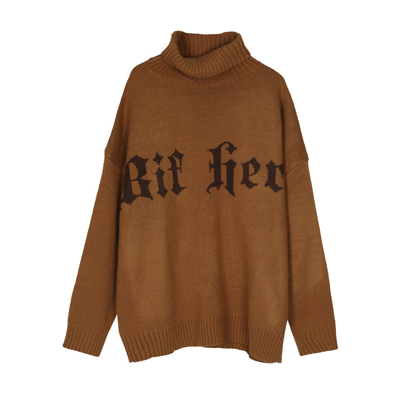 Knitted Sweater Retro Base With Knitted Sweater