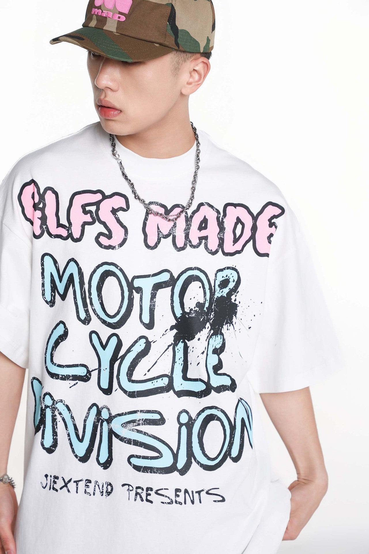 Creative Letters Printed Loose Casual Short-sleeved T-shirt