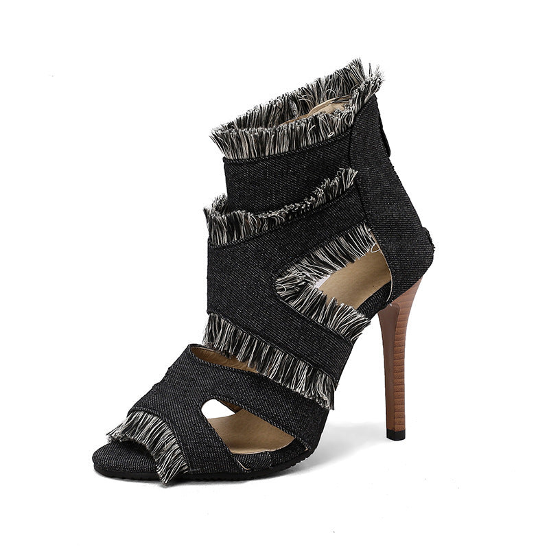 Summer Plus Size High Heel Sandals