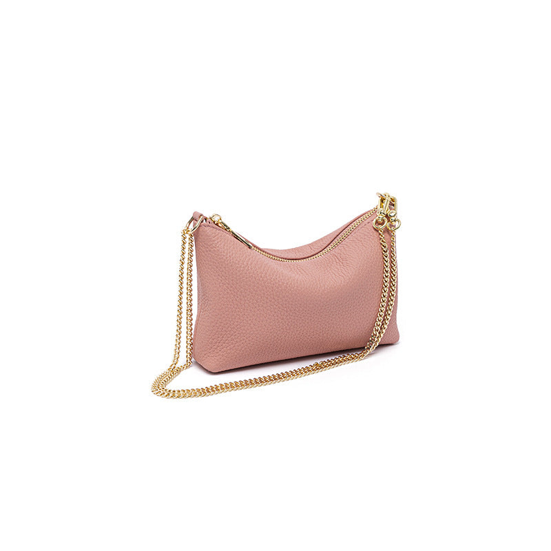 New First Layer Lychee Pattern Bag For Women