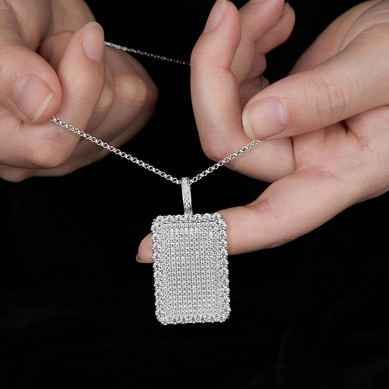 Collana con diamanti in stile hip hop