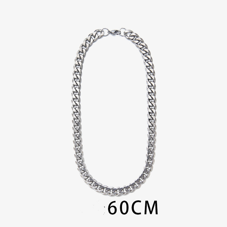 Titanium Steel Cuban Necklace For Men