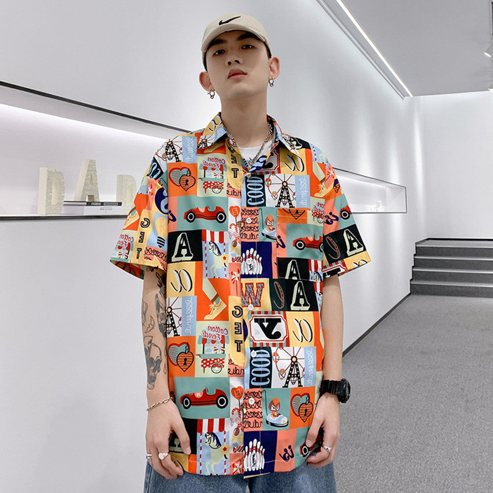 Men's Thin Fashion Casual Short Sleeve Shirt