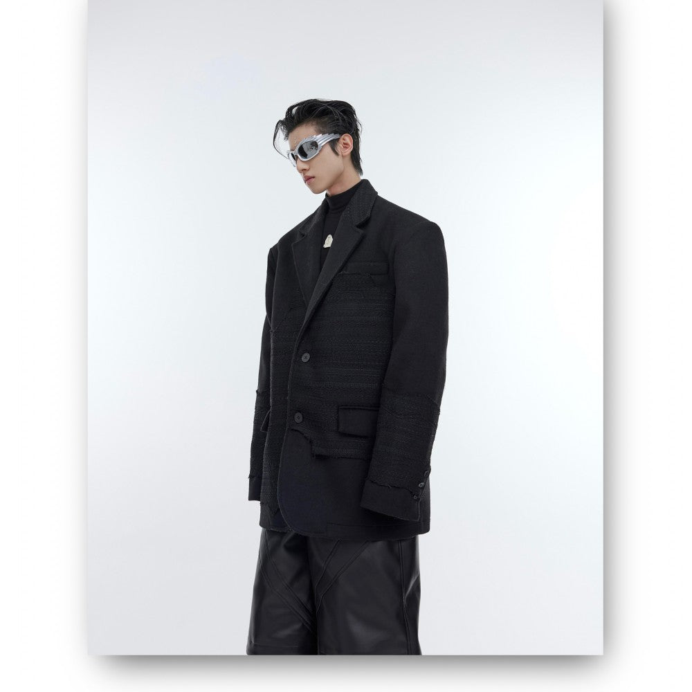 Men's Silhouette Shoulder Padded Suit Jacket