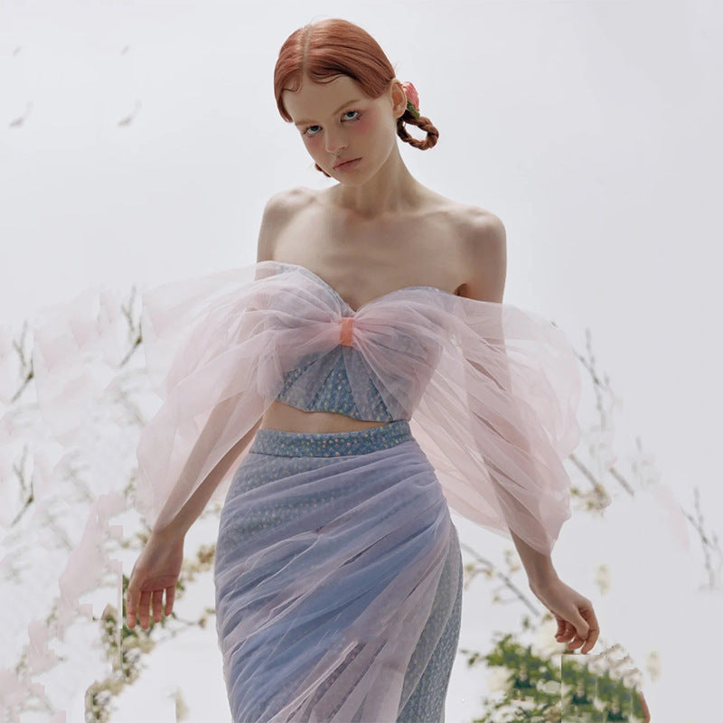 Fashion Dress Beaded Off-shoulder Dress