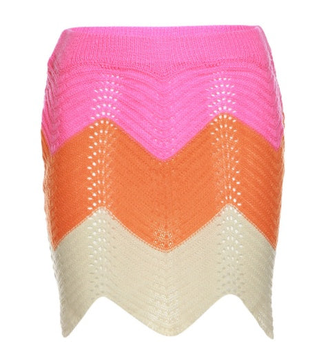 Woolen Top  Multicolor Slim Fit Hip Skirt Suit