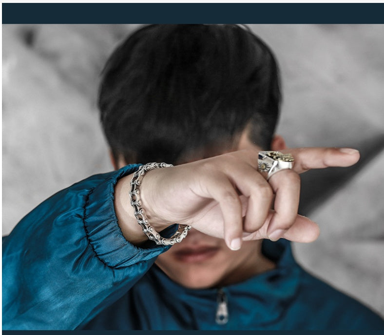 Braccialetto retrò semplice alla moda hip hop