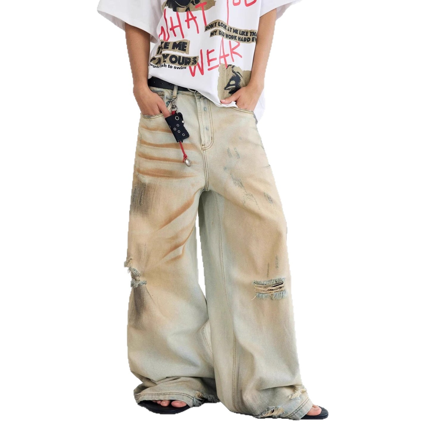 Jeans déchirés pour hommes et femmes